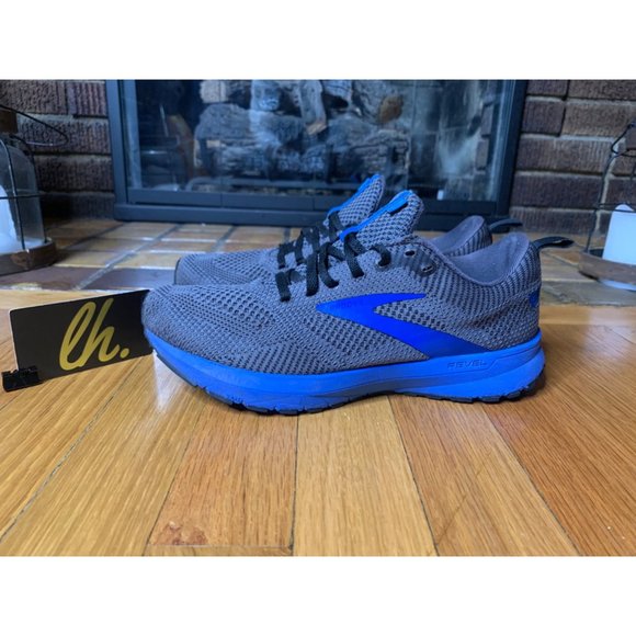 Brooks Other - Size 7 Brooks Revel 5 Grey Blue Athletic Running Shoes 1103741D053